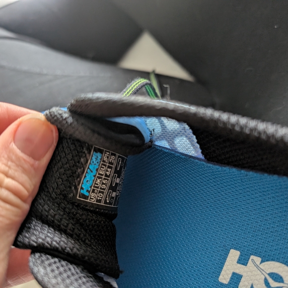 Hoka One One Blue and Green Athletic Shoes - Picture 6 of 6